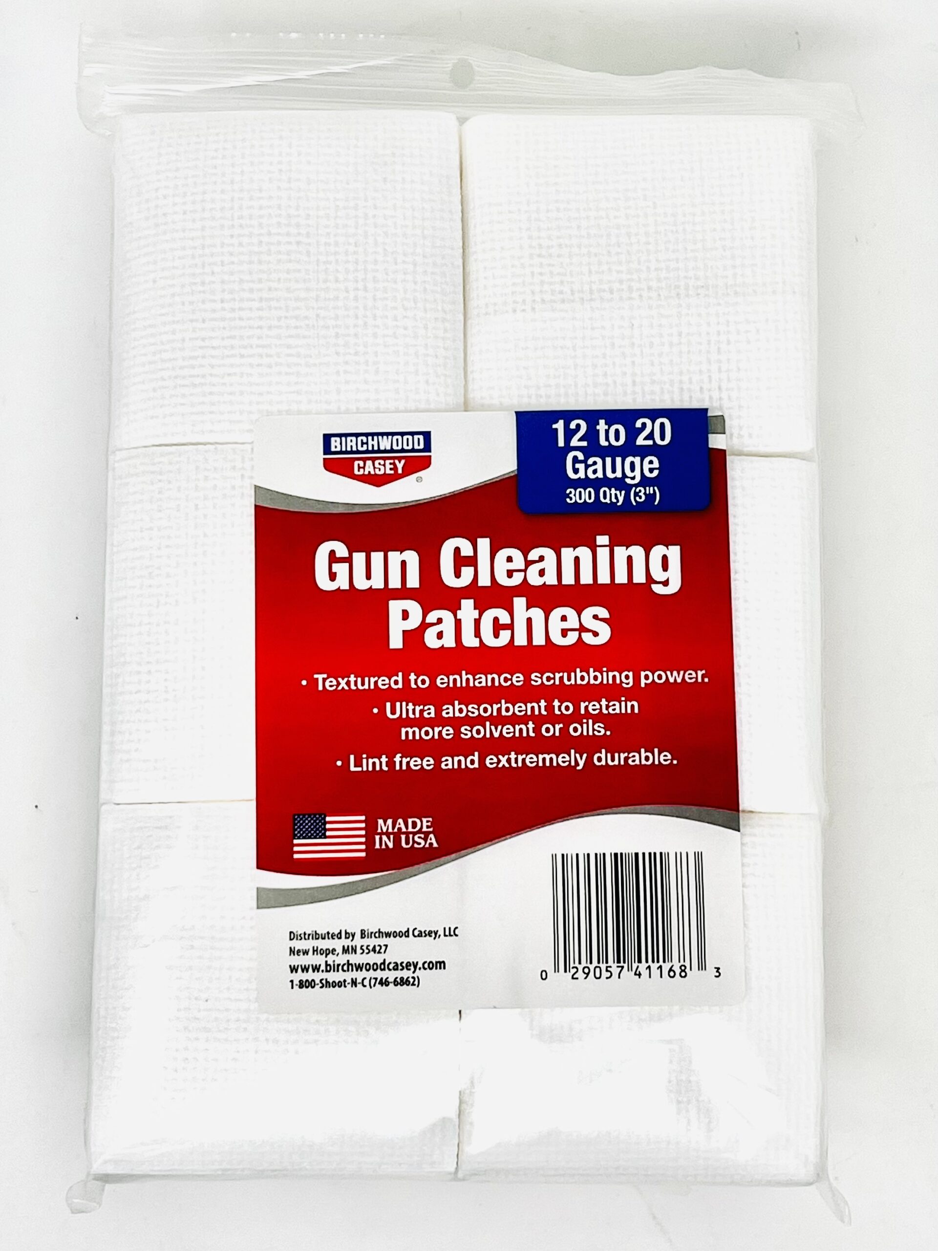 BIRCHWOOD CASEY | 3 INCH GUN CLEANING PATCH SQUARES