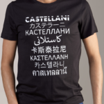 CASTELLANI | 131 LANGUAGE T-SHIRT ブラック