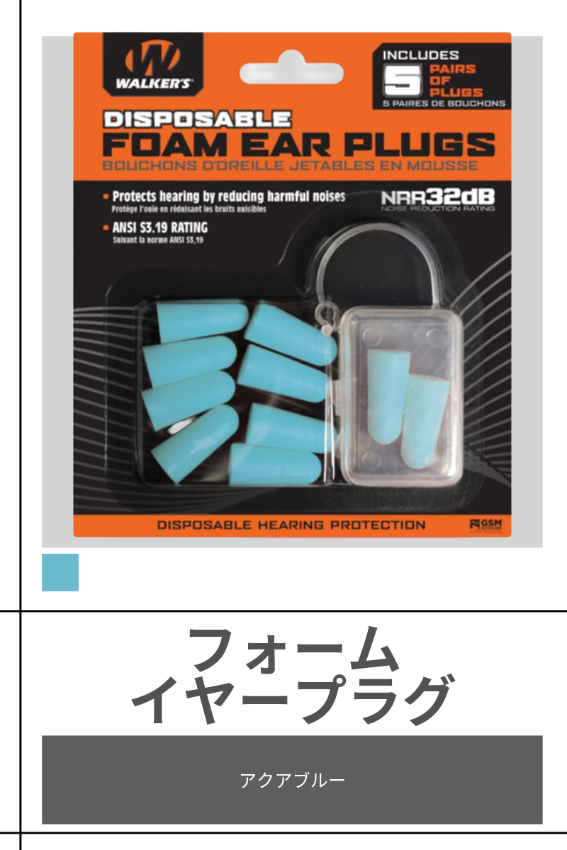 WALKERS | 5 Pair SOFT FOAM EAR PLUGS (Teal)