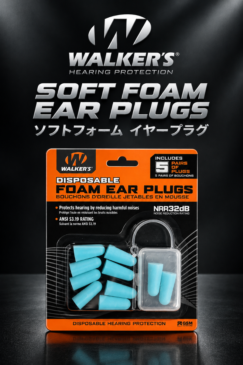 WALKERS | 5 Pair SOFT FOAM EAR PLUGS (Teal)